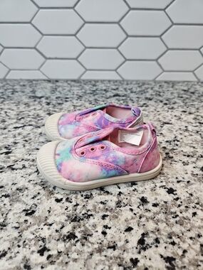 Cat & Jack Pink Purple Tie-Dye Slip-On Sneakers